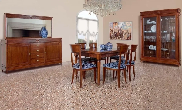 Стол без раскладного механизма "Бурбон" Орех BJ849  купить в интернет магазине Мебель из массива. Звоните +7 495 961-63-63 Столовые