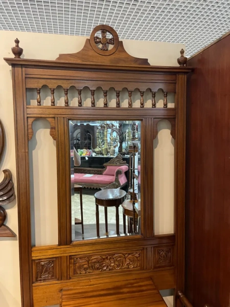 Прихожая с зеркалом МИГ233 HSF-M купить в интернет магазине Мебель из массива. Звоните +7 495 961-63-63 Мебель для прихожей из Индонезии