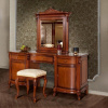 Пуф "Фирензе" Орех 870  купить в интернет магазине Мебель из массива. Звоните +7 495 961-63-63 Банкетки и пуфы для прихожей из массива дерева